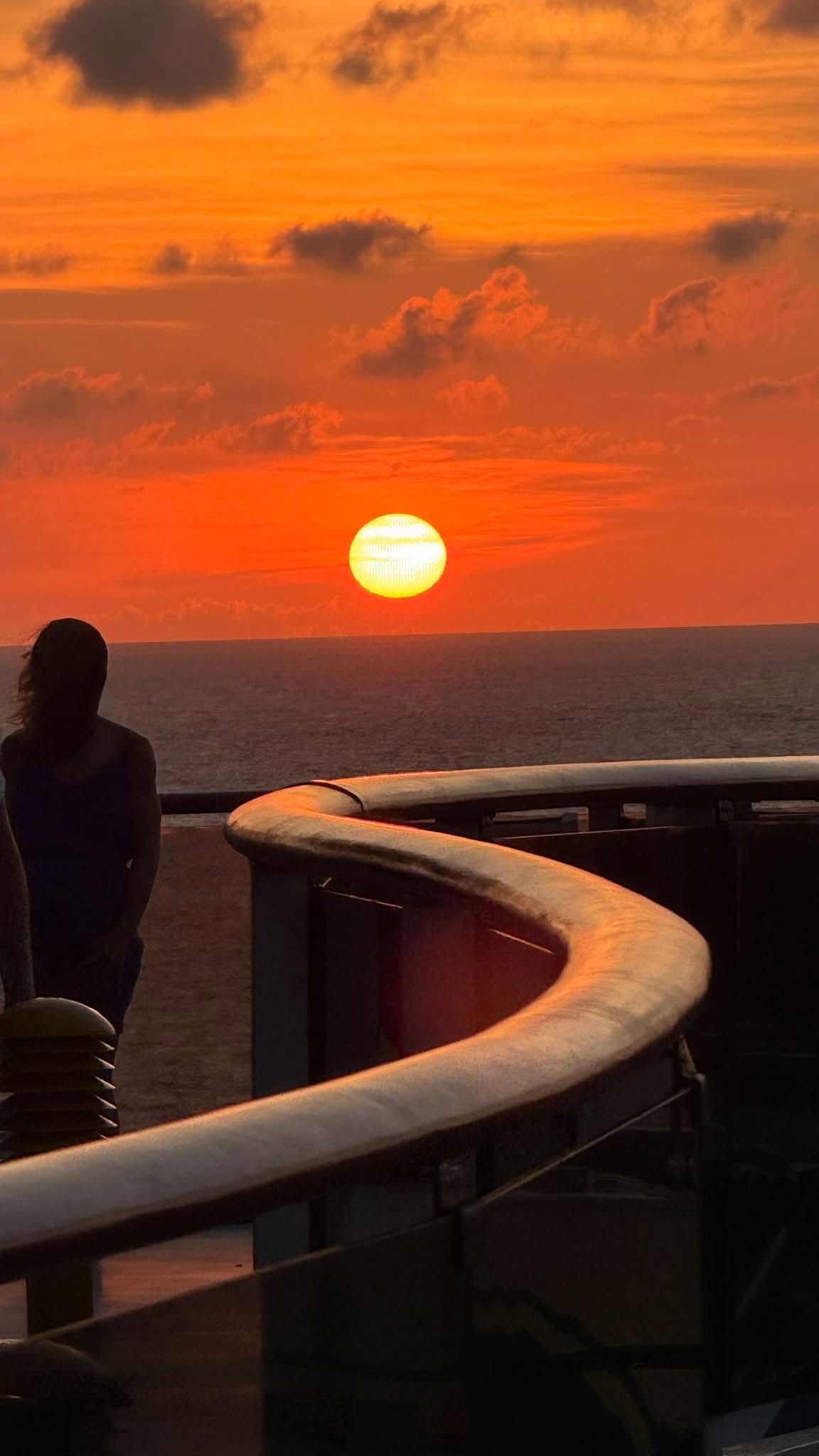 Sunset over the ocean